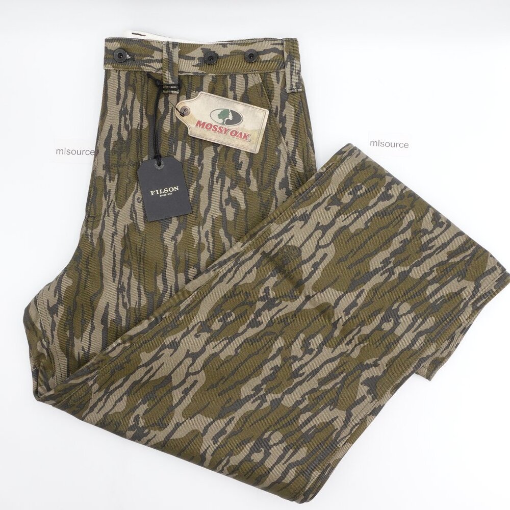 NEW Filson Men's Rugged Twill Mossy Oak Camo Utility Pants 20256229 Bottom Land